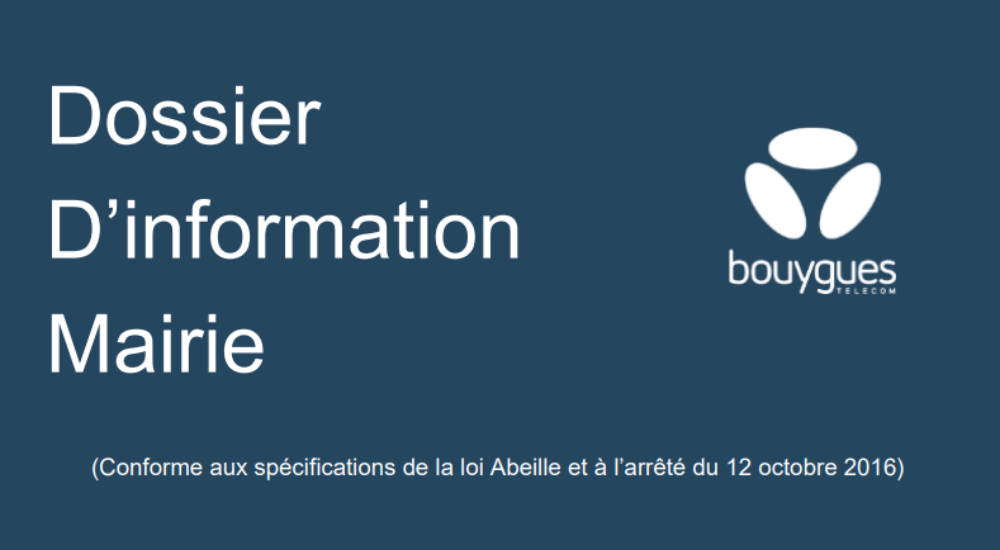 DOSSIER D’INFORMATION SUR LA MODIFICATION D’UNE INSTALLATION RADIOELECTRIQUE EXISTANTE POUR LE SITE T50541 LE TERTRE D’AUVOURS